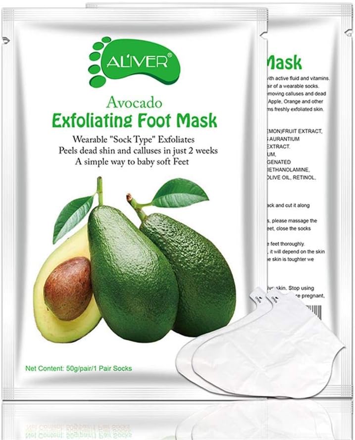 Dingcaiyi 3 Pairs / 5 Pairs Of Foot Exfoliating Mask, Natural Foot Exfoliation, Removal Of Calluses And Dead Skin Cells, 8 Aroma Foot Masks For Men And Women's Foot Protection(5pcsC)