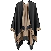 OWIF Women's Shawl Wraps Open Front Poncho Cape Oversized Sweaters Casual Cardigan Shawls for Fall Winter