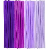 TOAOB 100pcs Fils Chenille Dégradé Rose 6mm X 30cm + Protège-doigts Latex – Idéal DIY Loisirs Créatifs