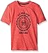 U.S. Polo Assn. Big Boys Flocked Logo Print T-shirt, Marled Red, 14/16