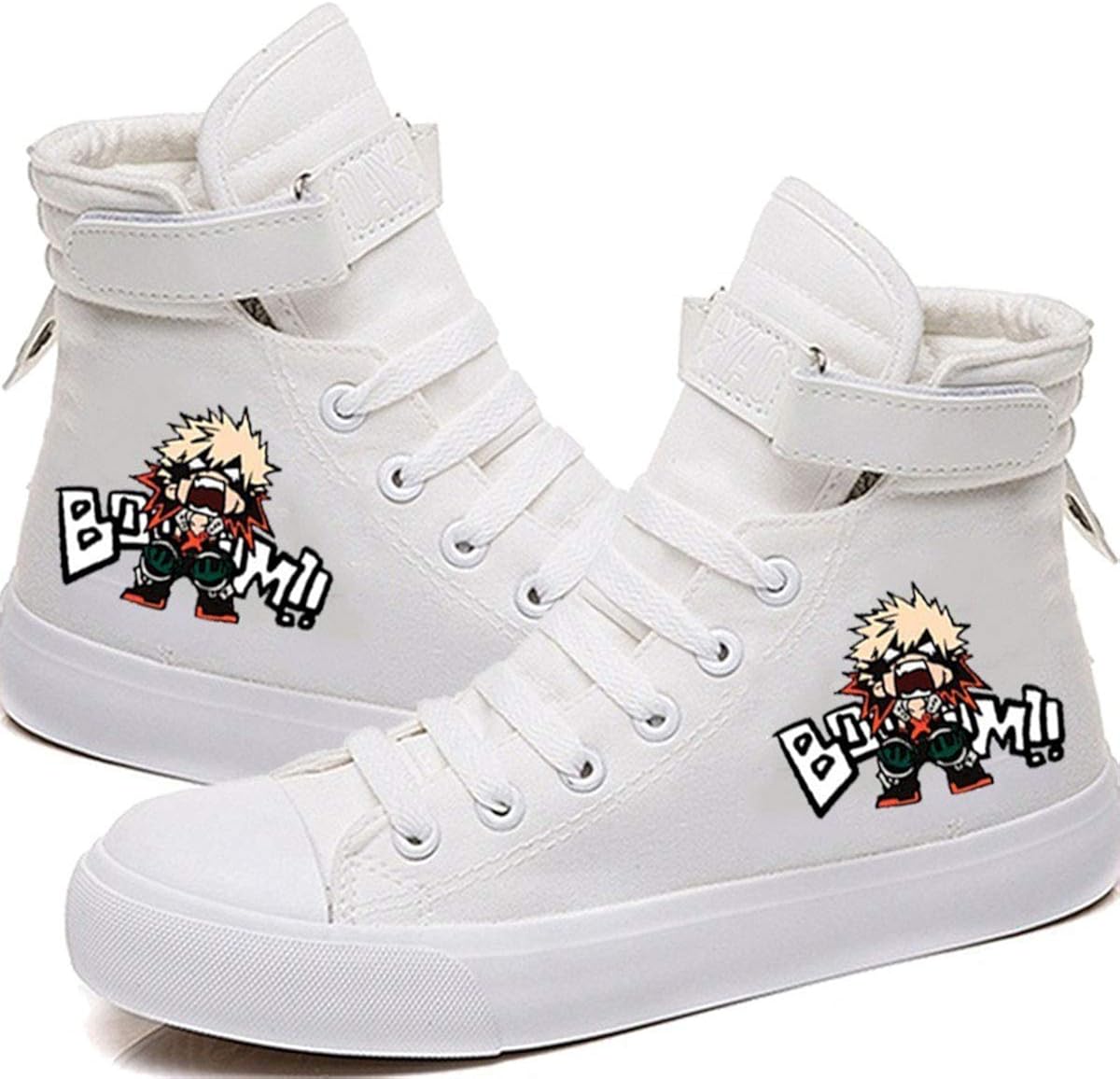 DHSPKN My Hero Academia Shoes, Deku Izuku Todoroki Sneakers Anime Cosplay Hightop Canvas Shoes : Clothing