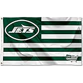 New York Jets USA American Nation Stripes 3x5 Grommet Flag