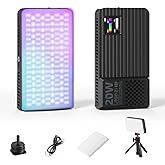 ULANZI K20 RGB Video Light, 20W LED Camera Light Panel for Photography, 1800-9000K CRI95+ 20 Effects, 3300mAh Rechargeable Portable Photo Video Lighting for DSLR Sony Canon Nikon Fuji Vlogging TikTok