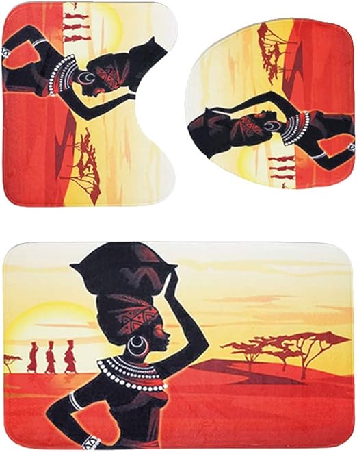 Badezimmerteppich Set 3teilig Badematte Badteppich rutschfeste