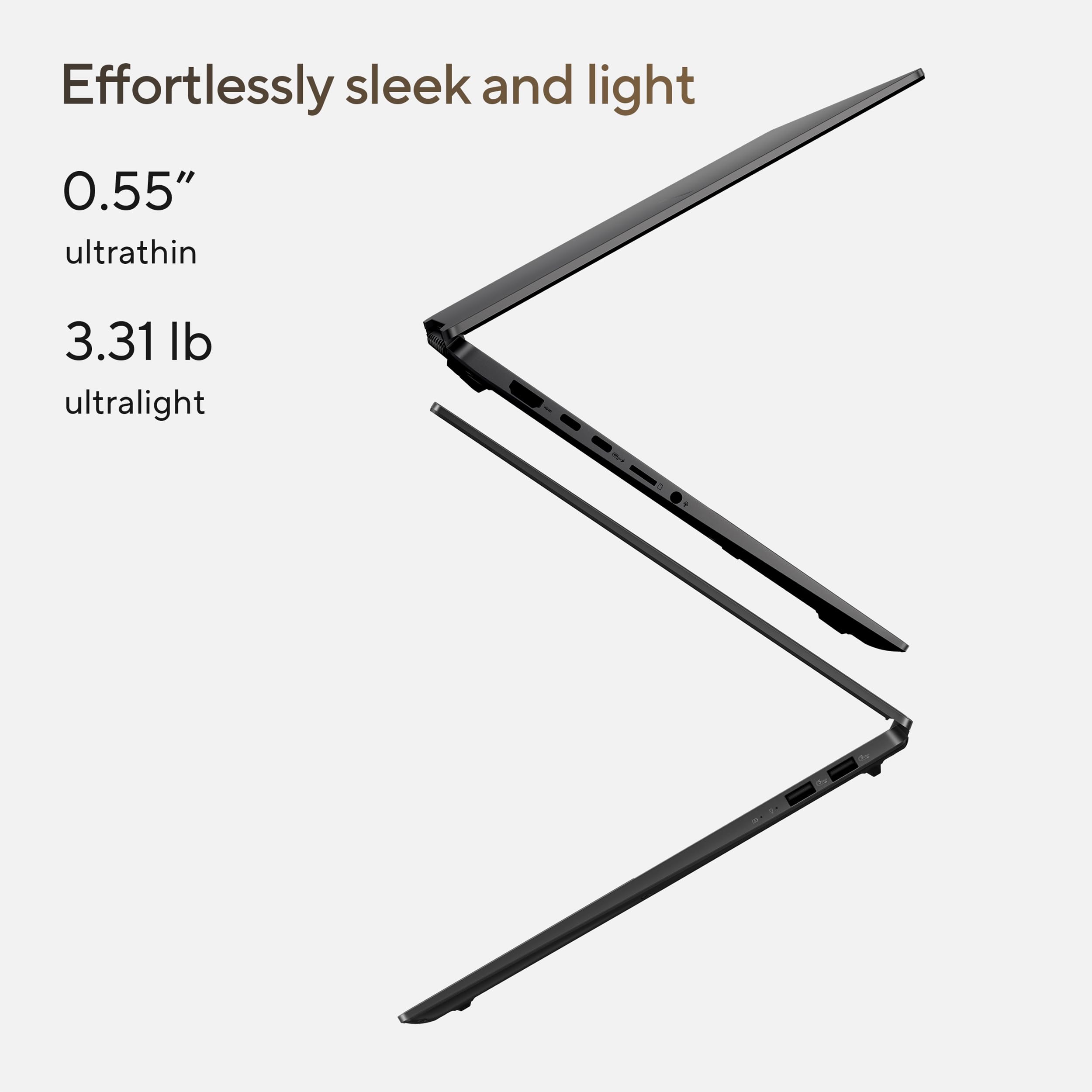 ASUS Vivobook S16 Laptop, Copilot+ PC, AMD Ryzen AI 7 350 with XDNA NPU, 16GB Memory, 1TB SSD, Neutral Black, M5606KA-DS76