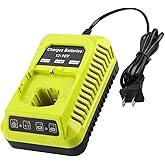 Energup 18Volt P117 Charger for Ryobi 18V One+ Battery, Dual Chemistry Li-ion NiCad NiMh Battery Charger for P100 P102 P108 P