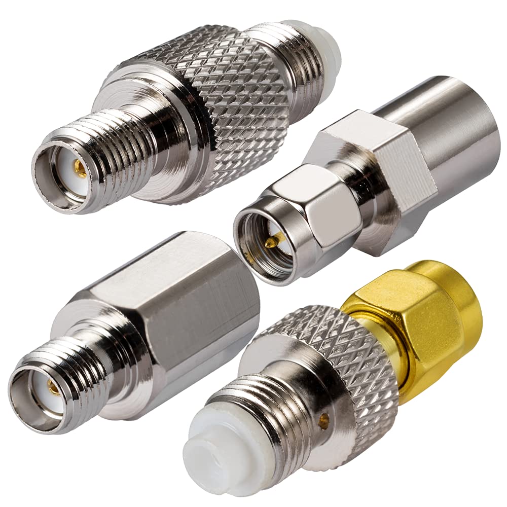Vecys SMA to FME Adapter for 2G 3G 4G LTE Antenna Router UMTS Mobile Broadband Hsdpa WLAN Wireless 4 Kit