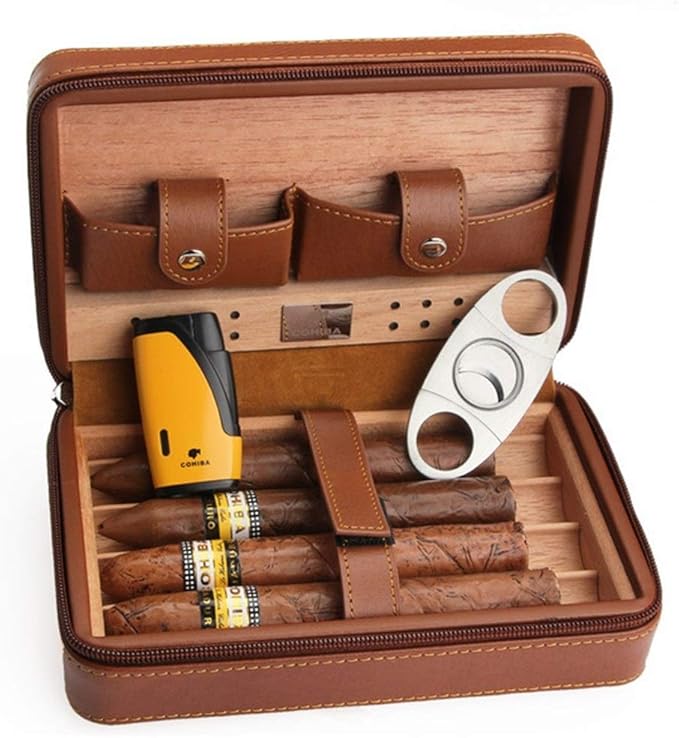 Lighter Cigar humidor, Travel humidor, Cigar humidifier and Cigar