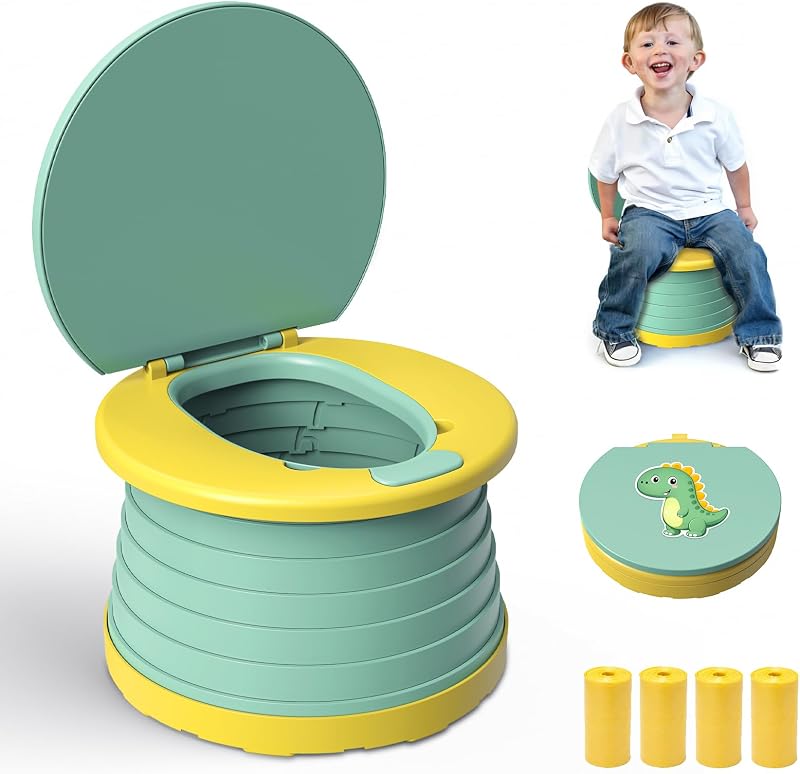 Töpfchen Für Kinder Baby Reisetöpfchen Faltbar Für-60 Potty Liners — Foto 1 von 7