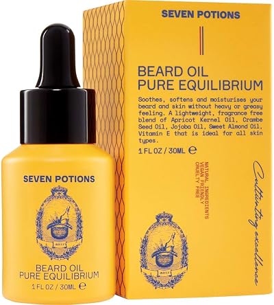 SEVEN POTIONS Natural Beard Oil Unscented 1 fl oz Men