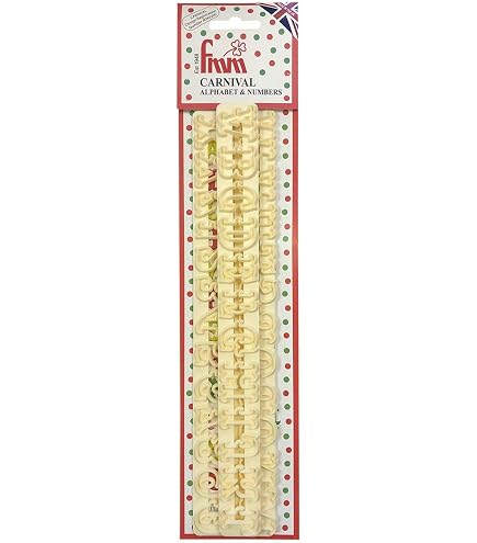 Tagliapasta Grandi Alfabeto e Numeri 50 Pezzi Wilton