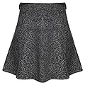 Zeagoo Women's High Waist A-line Flared Mini Skirt Winter Wool Skirts