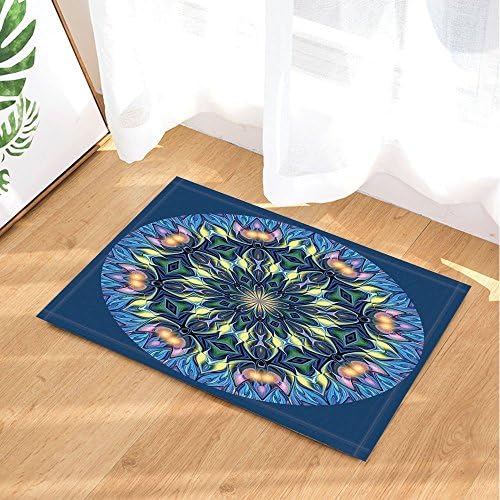 HiSoho Kaleidoscope Bath Rugs By Abstract Modern Art Diamond Incanto Shine Non-Slip Doormat Floor Entryways Indoor Front Door Mat Kids Bath Mat 15.7x23.6in Bathroom Accessories