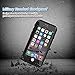 Eonfine iphone 6/6s Waterproof Case, Shockproof Protective Full-sealed Hard Cover with Clear Sound, Underwater IP68 Certificated Water Snow Dust Dirty Proof Case for iPhone 6/6s Black