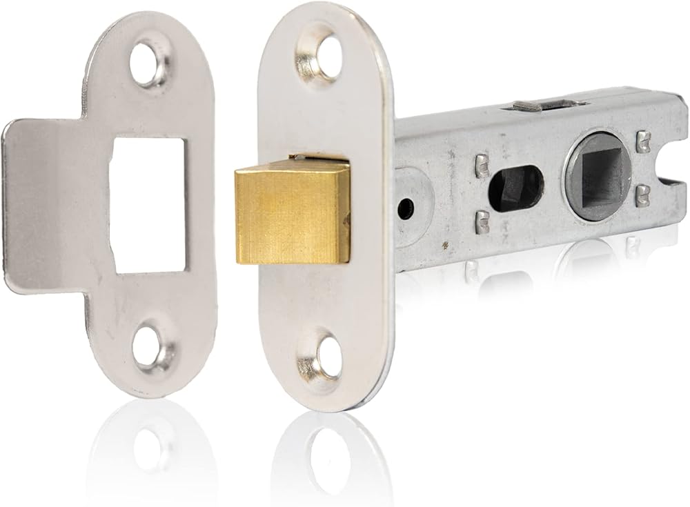 XFORT Nickel Plated Radius Tubular Latch 75mm for Internal Wooden Doors