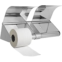 Stardrix Stainless Steel Twin Jumbo Toilet Paper Dispenser Wall Mount, 9" Commercial Double Roll Holder, Industrial Tissue Dispenser With Key Lock