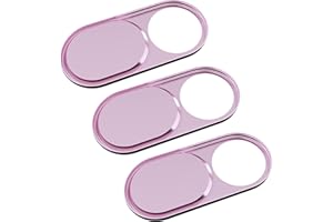 HKDGYHON Webcam Cover, Laptop Camera Slide, 0.027 Inch Super Thin Web Camera Cover for Computer, iPad, MacBook Pro, iMac, Smartphone, Mac, PC, Protect Your Personal Privacy Security (Rose Gold-3 Pack)