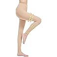 Myshear Medical Compression Tights Women, 20-30 mmHg Graduated Compression Pantyhose Men, Footless Compression Stockings, High Waist Compression Leggings, Support Hose for Varicose Veins, Edema, Dvt