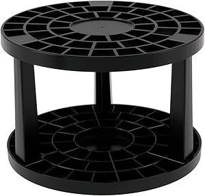 The Brush Crate Multi Bin Paint Brush Organizer - Artist Paint & Makeup Brush Holder, Pens, Pencils, Small Tools Organizer- 49 Openings Black