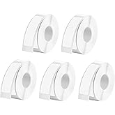 D30 Label Tape 850pcs, Label Maker Tapes for Phomemo D30 Printer-14mm×40mm(0.55"x1.57") Sticker Thermal Paper Waterproof Self-Adhesive Label Tape for Office Household Supplies, White
