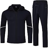 TBMPOY Men's Hooded Tracksuits Sweatsuits 2 Piece Sets Jogging Track Sweat Suit Workout Gym Warm Up Outfits with Hoodie