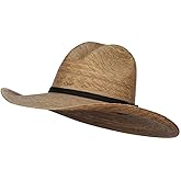 Palm Braid Ranchero Cowboy Hat | Wide brim, upturned brim, palm, elastic sweatband, cool durable feel, spring summer wear, hand wash only