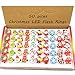 Gavoyeat Christmas LED Ring Luminous Flash Finger Rings Toys 50 Pack Party Favor Blinking Jelly Rubber Rings Kids Adults Gifts Box Sets