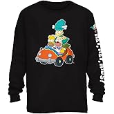 The Simpsons Men's Bart Simpson Classic Shirt Homer, Bart, Lisa Tee Long Sleeve T-Shirt