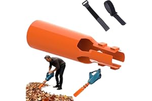 KAFIDI S 15.7-Inch Orange Leaf Blower Attachment, Round Leaf Blower Air Booster, Blade Blower Air Flow Amplifier 2–4 Inch Universal Adapter Lb615/765 and 2–4 Inch Round Nozzle (Orange)
