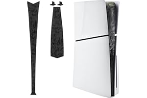 Luck&Link for Skin Sticker PS5 Slim Console Center Part Protection Texture Sticker, for PS5 Silm Digital Edition and Disc Edition Host Middle Strip Texture Skin Scratch Resistant (Shadow Camouflage)