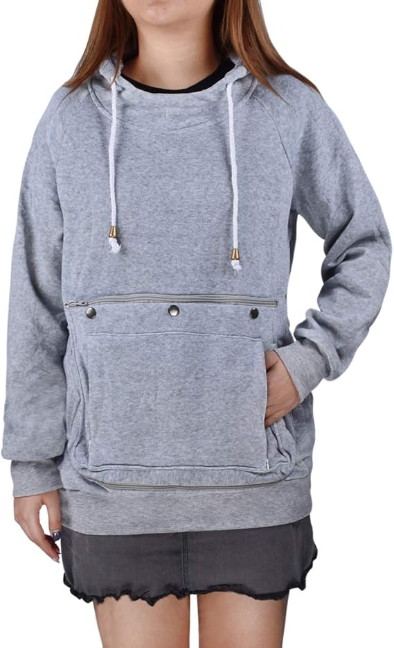 mens cat pouch hoodie