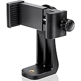 Vastar Smartphone Tripod Cell Phone Holder Mount Adapter, Fits iPhone, Samsung, and all Phones, Rotates Vertical and Horizont