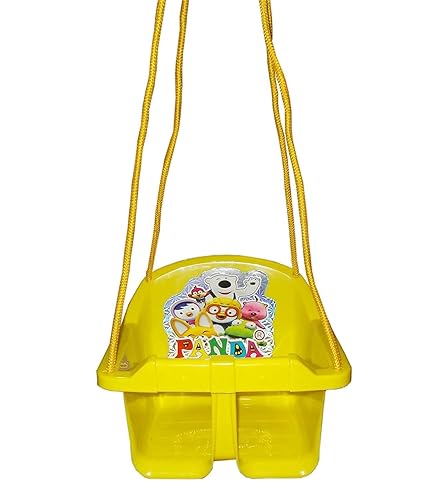 Goyals Eco Baby Swing - (Yellow) | Indoor + Outdoor with Adjustable Height