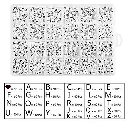 2 Pieces+Alphabet+Acrylic+Jewellery+Bracelets