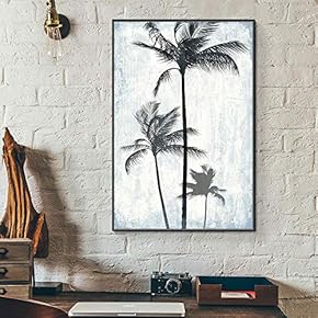 Framed Canvas Wall Art for Living Room, Bedroom Tree Illustration VI Canvas Prints for Home Decoration Ready to Hang - 16x24 inches