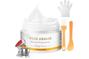 BELLISINNO 4.23 Oz Food Grade Grease for Kitchen Aid Stand Mixer, Premium Grease Compatible with Kitchen Stand Mixers, Reduces Noise and Wear, Extends Machine Life, Includes Applicator Stick and Brush