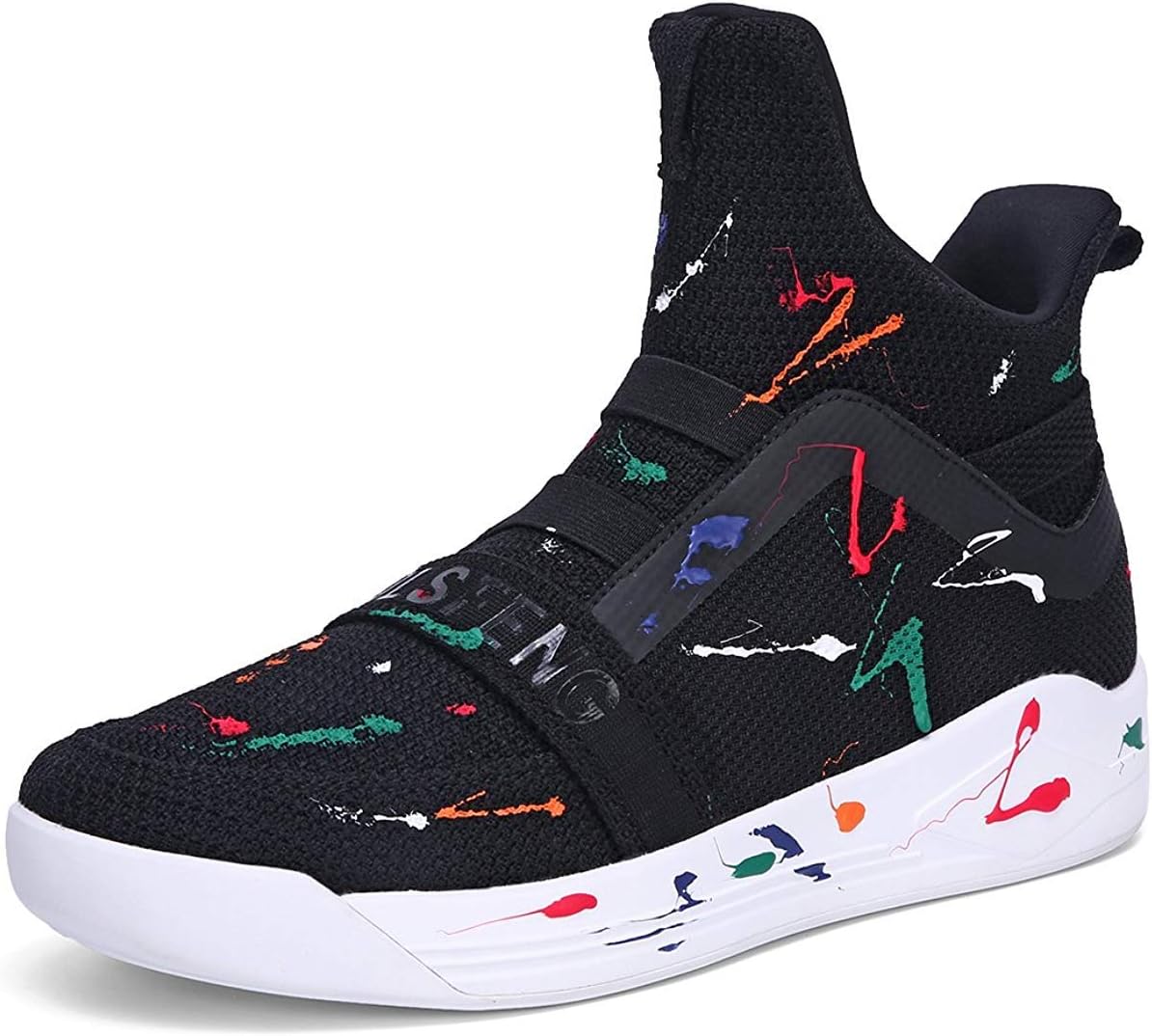 High Top Running Shoes for Men Lightweight Breathable Mesh Walking Athletic Sneakers