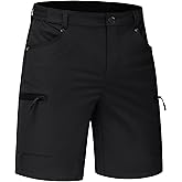 TACVASEN Men's Hiking Cargo Shorts 10" Quick Dry Lightweight Casual Summer Outdoor Golf Shorts with 5 Zipper Pockets