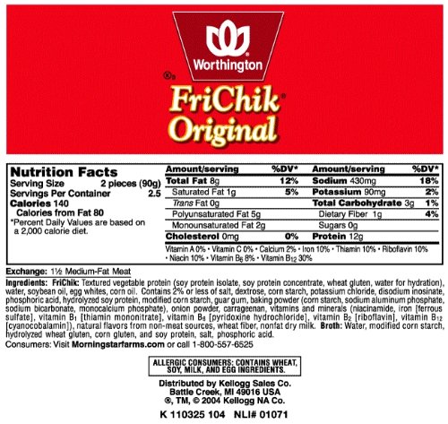 Worthington FriChik Original, 12.5 oz (Pack of 8)
