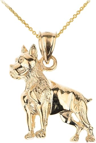 boxer dog pendant
