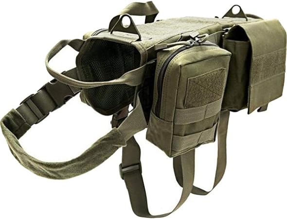 military dog backpack
