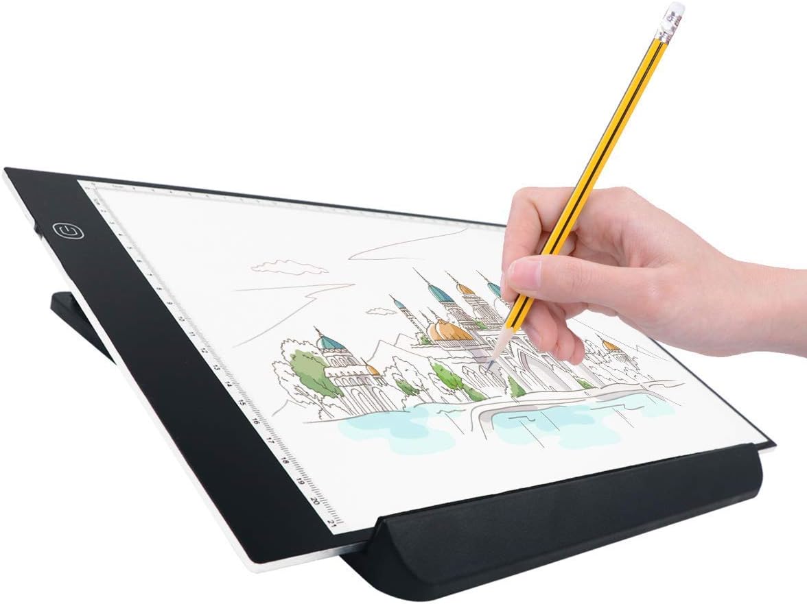 A4 light box with holder