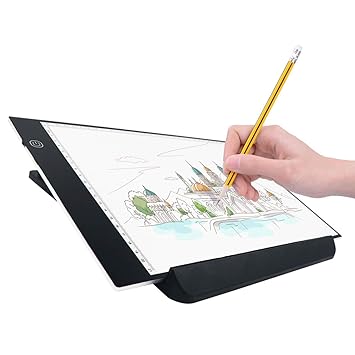 Ukon A3 Led Light Box Drawing Light Pad Art Tracing Xray Light Board For Tracer Kids Artists Diamond Painting With Dimmable Brightness For Embroidery Sketching Animation Stenciling A3 With Stand Amazon In