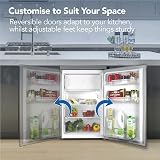 Igenix IG155X Freestanding Under Counter Fridge 95 Litre 55 cm Inox view 9