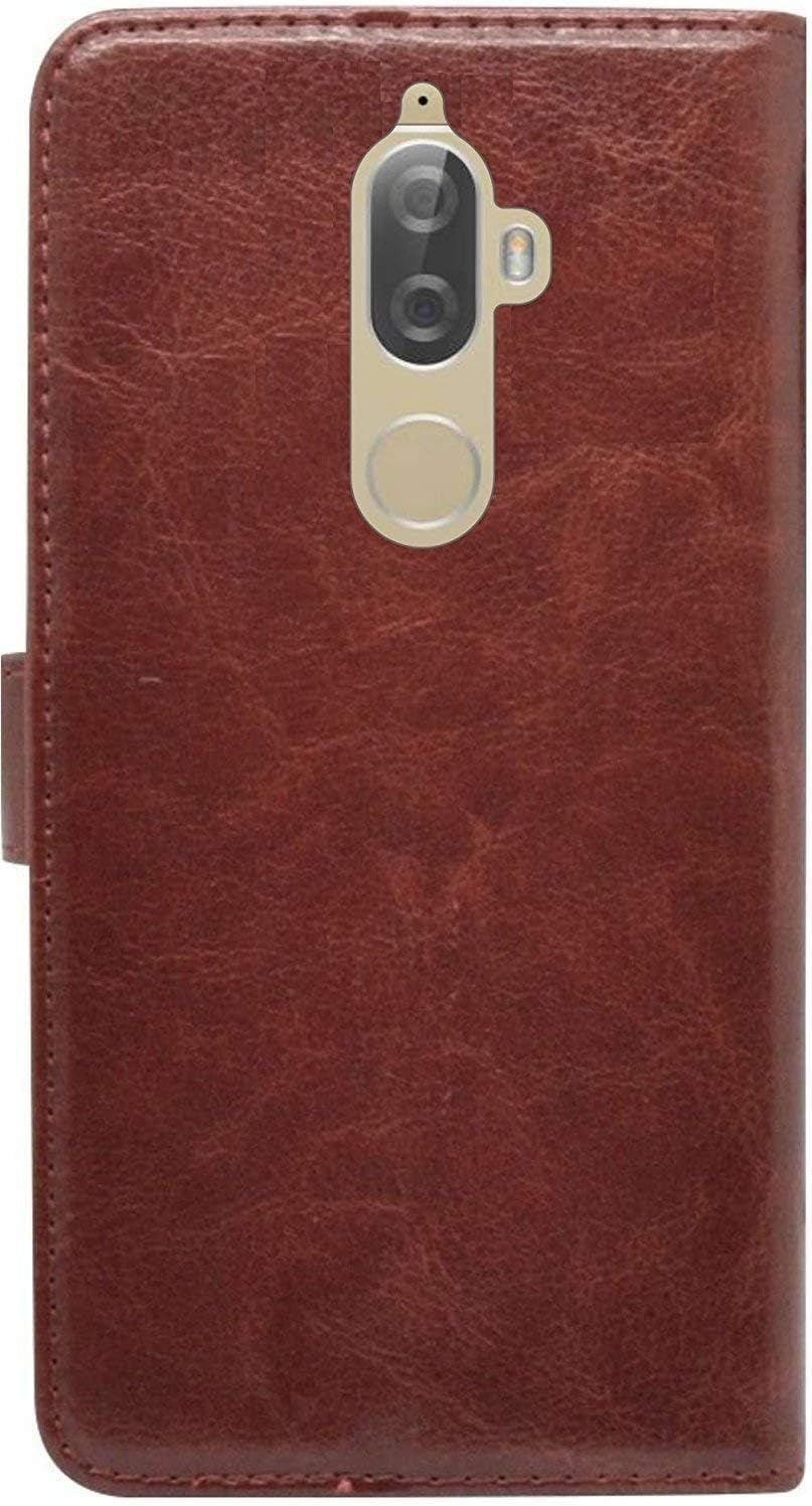 Aarnik Wallet Style Leather Flip Stand Case Cover for 10.Or G 10.orG/10or G (Brown)