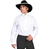 Scully Men's White Cotton Victorian Western Shirt 2XL