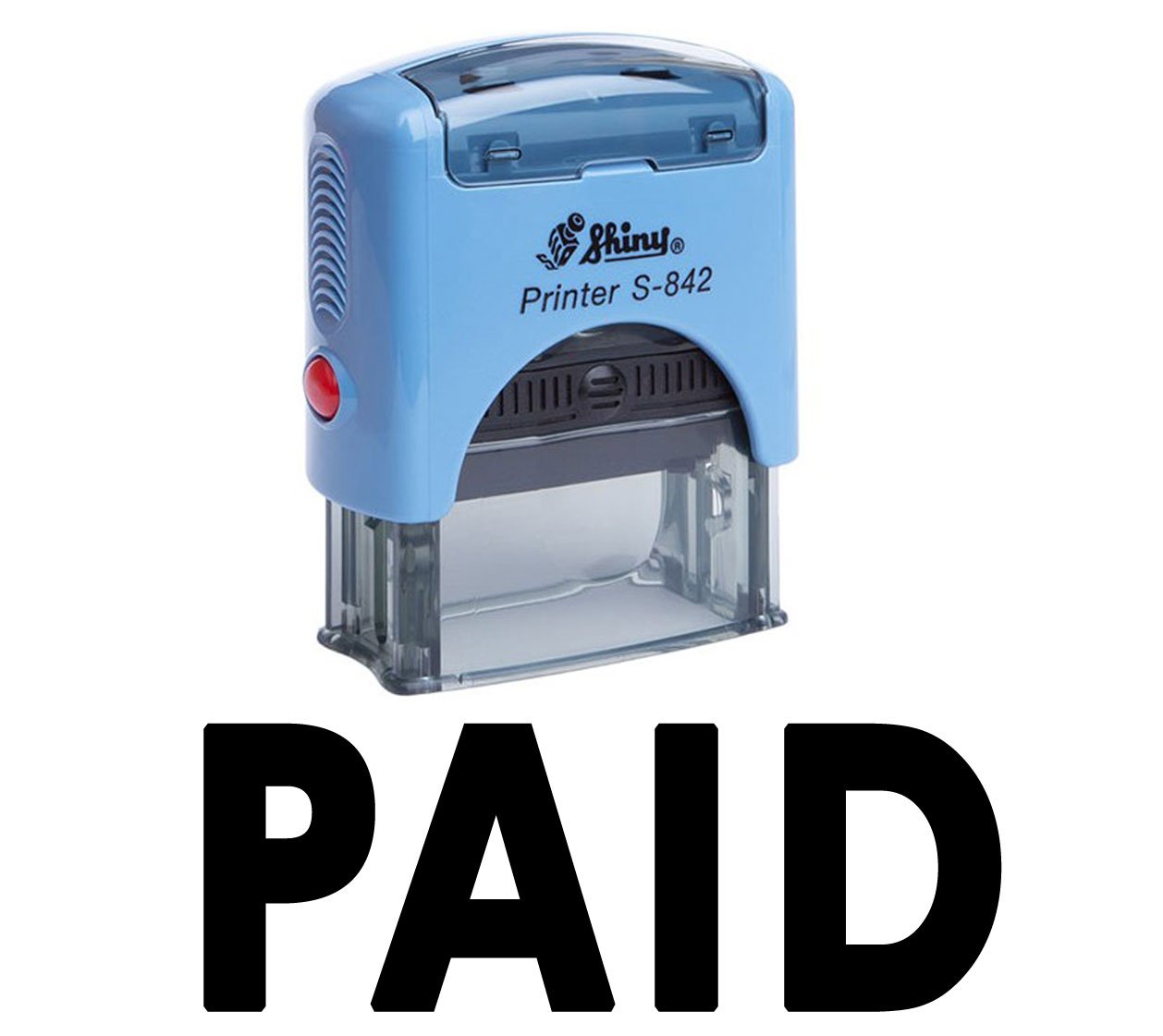 Printtoo Paid Self Inking Rubber Stamp Custom Shiny Office Stationery Stamp