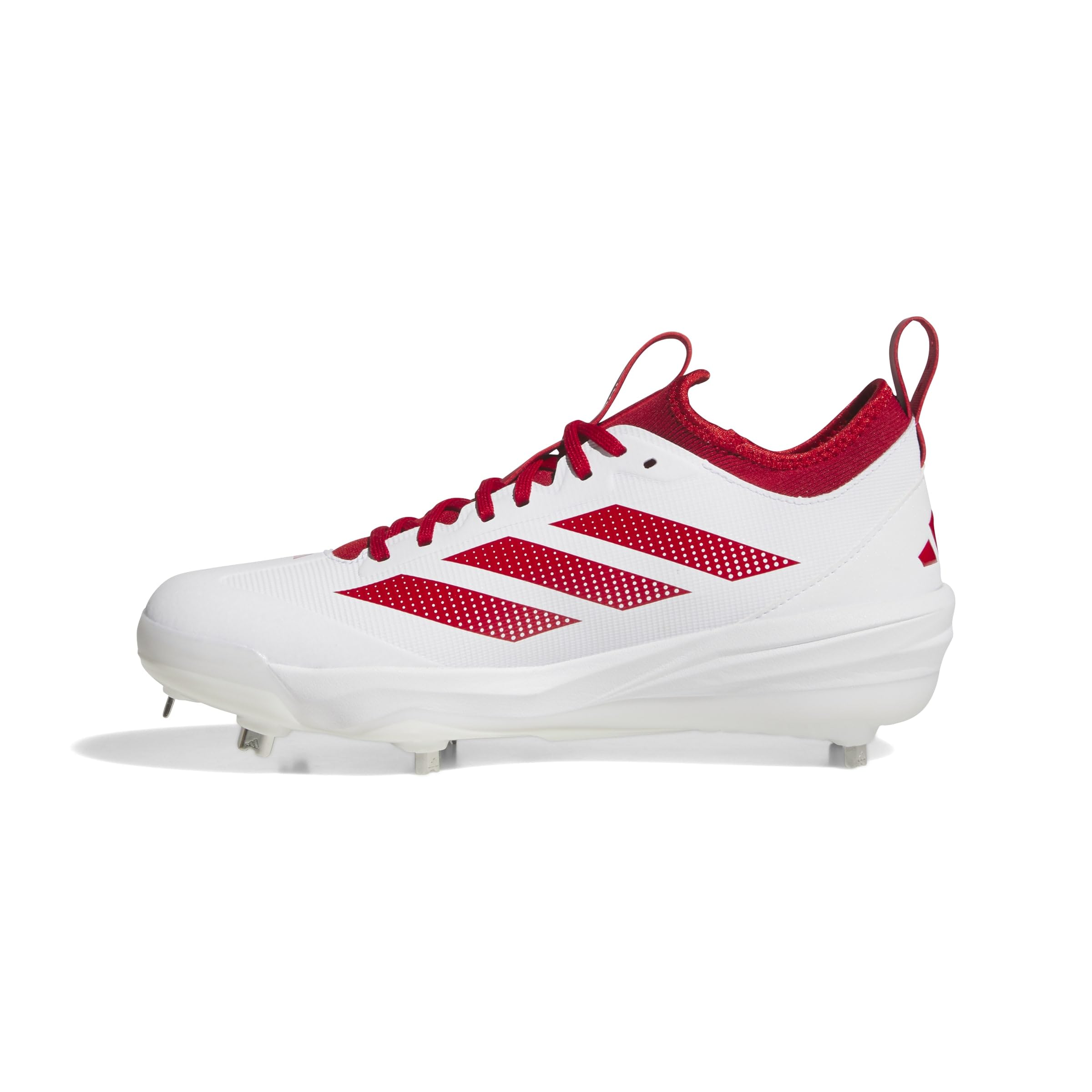 adidas Men’s Adizero Impact 2.0 Baseball, White/Team Power Red/Team Power Red, 7