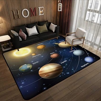 Amazoncom Rugsart Decor Collectionsolar System Orbit
