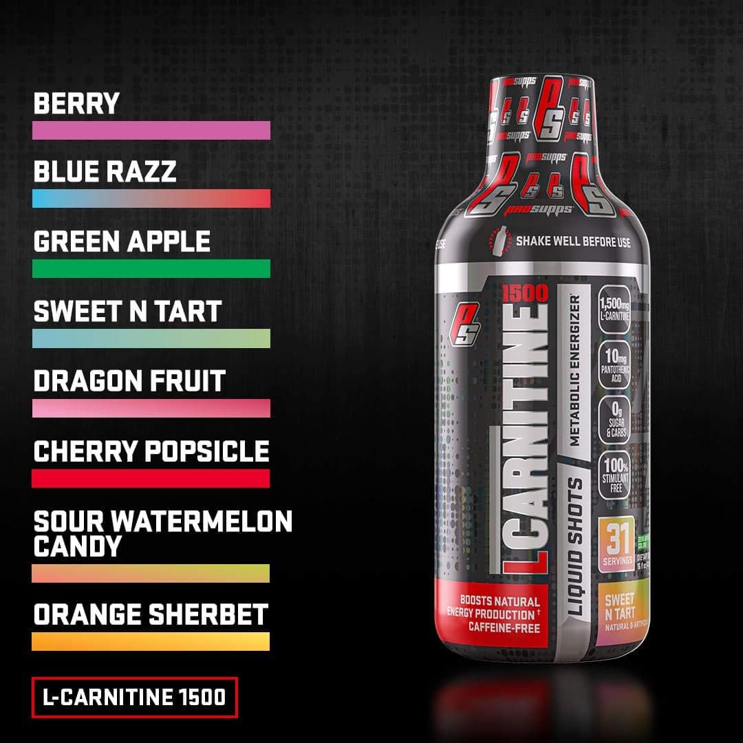 ProSupps L-Carnitine 1500 Liquid Fat Burner, Stimulant Free Metabolic Enhancer (Berry, 16 Fl. Oz): Health & Personal Care